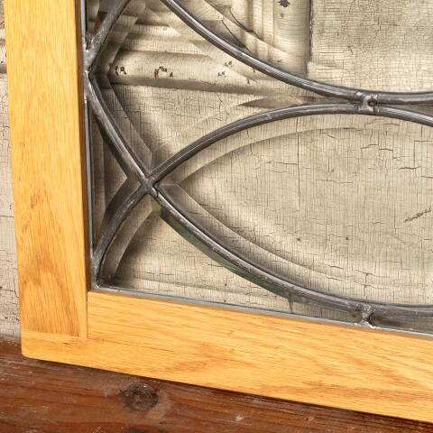 #49183 Antique Leaded Glass Transom Window Panel image 3