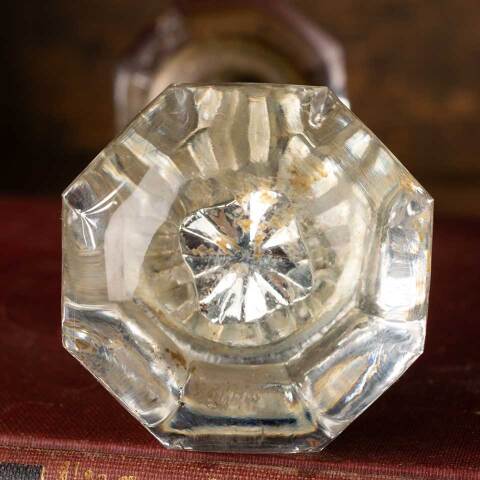 #49238 Antique Octagonal Petite Glass Doorknobs image 2