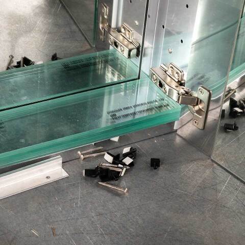 #49247 Salvaged Mirrored Back Medicine Cabinet image 6