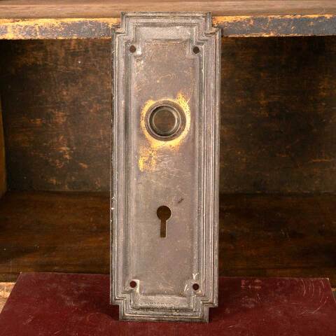 #49264 Arts & Crafts Doorknob Backplate Hardware image 2