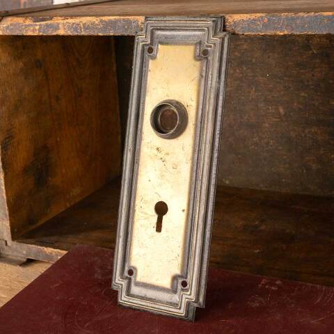 #49264 Arts & Crafts Doorknob Backplate Hardware image 4