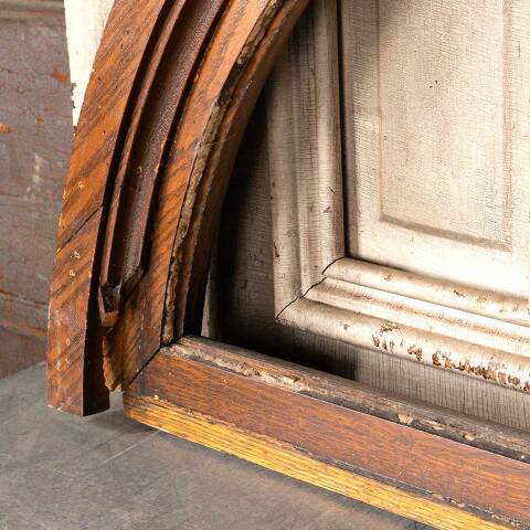 #49278 Antique Arched Wood Window Sash image 6