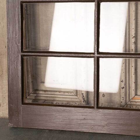 #49285 Divided 6 Lite Wood Window Wall Hanging image 6