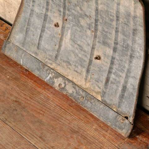 #49320 Antique Wood and Metal Snow Shovel image 4