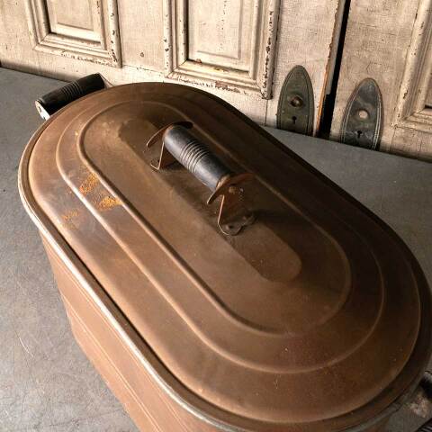 #49322 Antique Copper Boiler with Lid and Handles image 3