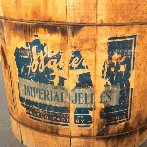 #49331 Antique Walter Candy Wood Bucket Pail image 6