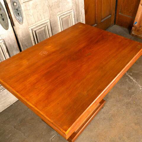 #49338 Antique Wood Library Table image 3