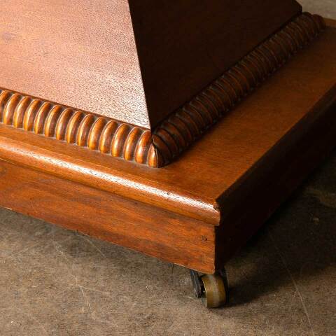 #49338 Antique Wood Library Table image 8