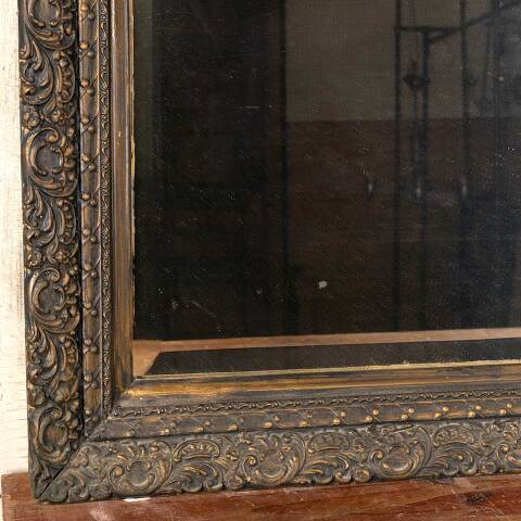 #49355 Antique Beveled Glass Mirror in Ornate Frame image 4