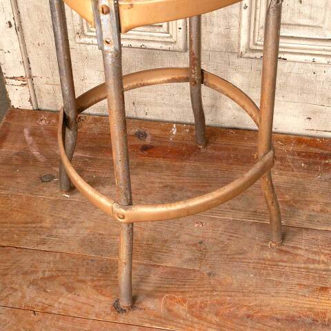 #49356 Vintage Metal Kitchen Stool image 3