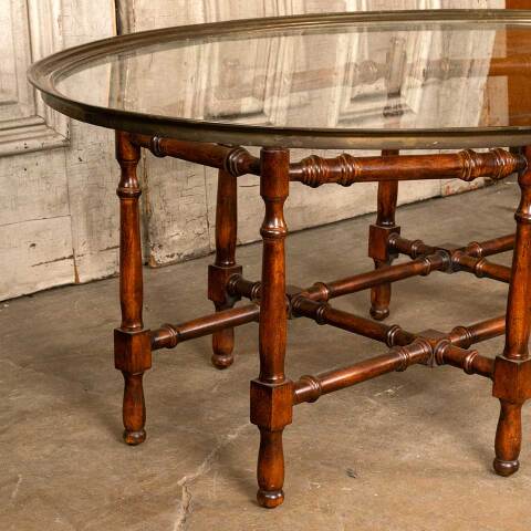 #49438 Vintage Hollywood Regency Coffee Table image 2