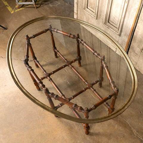 #49438 Vintage Hollywood Regency Coffee Table image 3