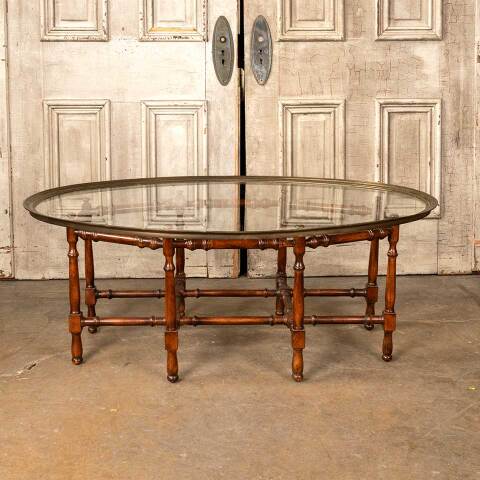 #49438 Vintage Hollywood Regency Coffee Table image 5