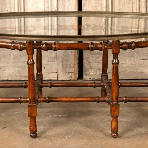 #49438 Vintage Hollywood Regency Coffee Table image 6