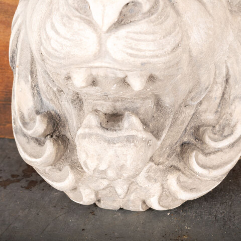 #49542 Plaster Lion Head Relief Plaque Ornament image 4