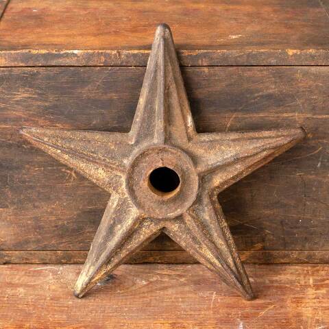 #49549 Salvaged Antique Cast Iron Building Star image 5
