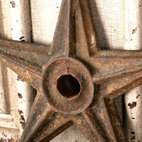 #49549 Salvaged Antique Cast Iron Building Star image 2