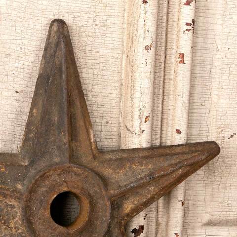 #49549 Salvaged Antique Cast Iron Building Star image 4
