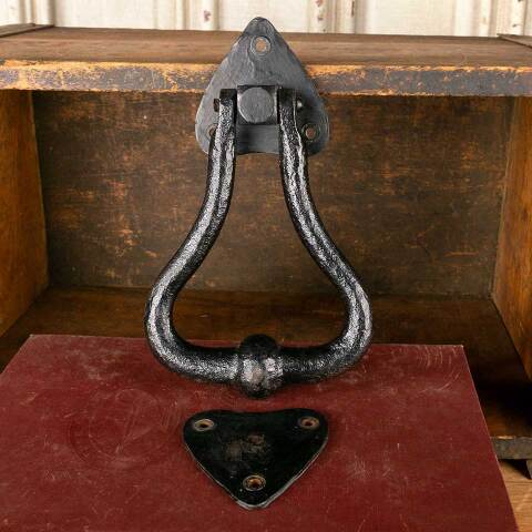 #49551 Vintage Wrought Iron Door Knocker Hardware image 2
