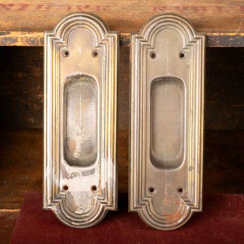 #49573 Arts & Crafts Pocket Door Hardware Pulls image 2