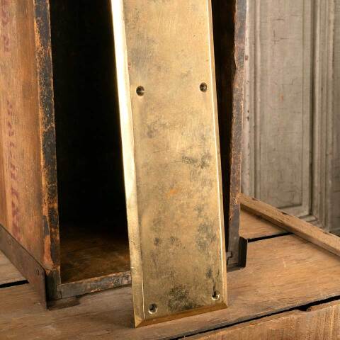 #49610 Antique Brass Door PUSH Plate Hardware image 4