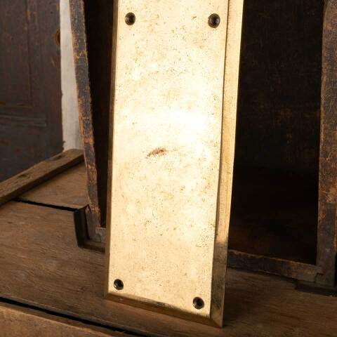 #49610 Antique Brass Door PUSH Plate Hardware image 5