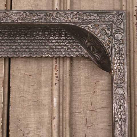 #49616 25x30 Antique Cast Iron Fireplace Surround image 4