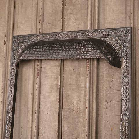 #49616 25x30 Antique Cast Iron Fireplace Surround image 6