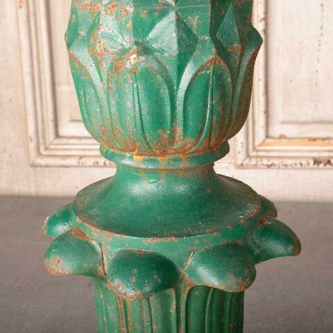 #49625 Salvaged Antique Cast Iron Street Lamp Finial image 6