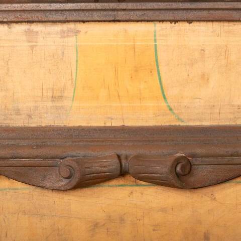 #49626 Salvaged Antique Sign Frame Foundry Mold image 5