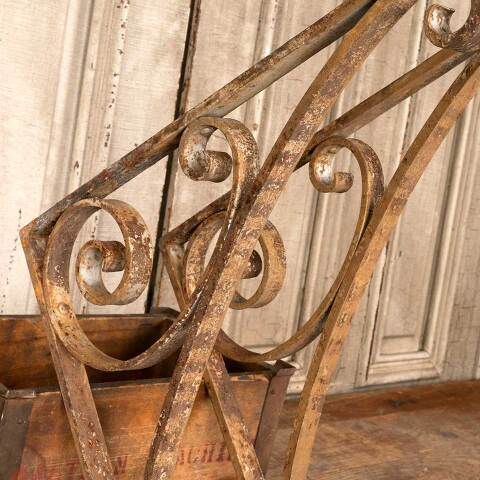 #49628 Pair of Antique Wrought Iron Brackets image 4