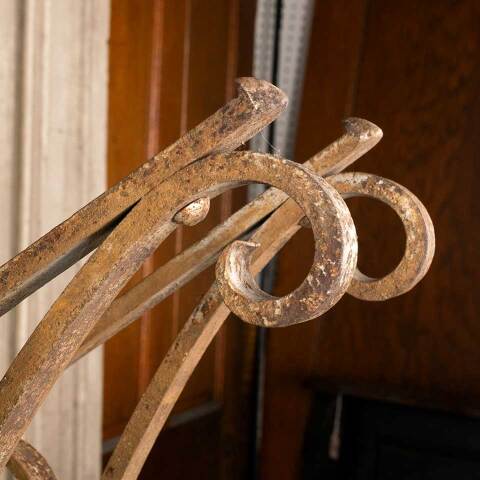 #49628 Pair of Antique Wrought Iron Brackets image 6