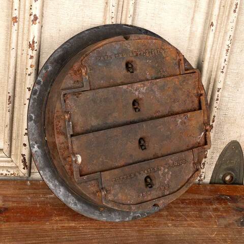 #49638 12" Antique Round Heat Grate Vent Cover image 4