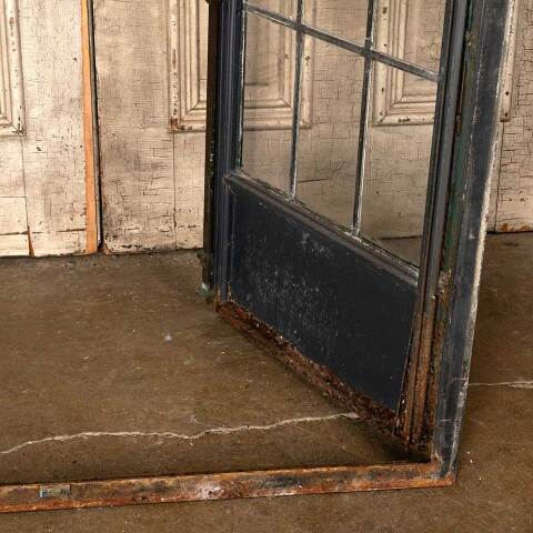 #49669 41x85 Antique Leaded Glass Casement Doors image 6