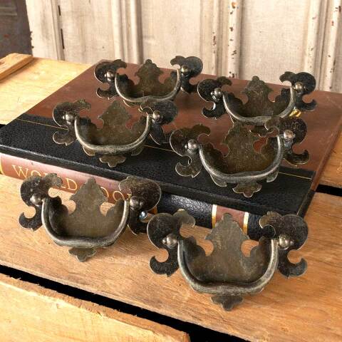 #49703 Vintage Chippendale Furniture Bail Pulls image 4