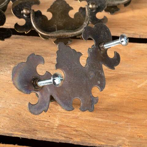 #49703 Vintage Chippendale Furniture Bail Pulls image 5