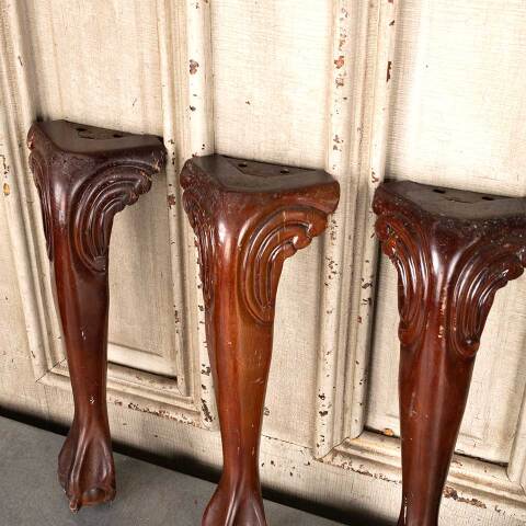 #49733 Set of 4 Ball & Claw Wood Furniture Legs image 5