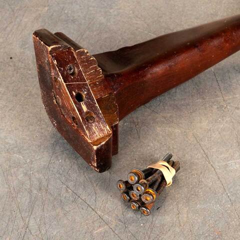 #49733 Set of 4 Ball & Claw Wood Furniture Legs image 7