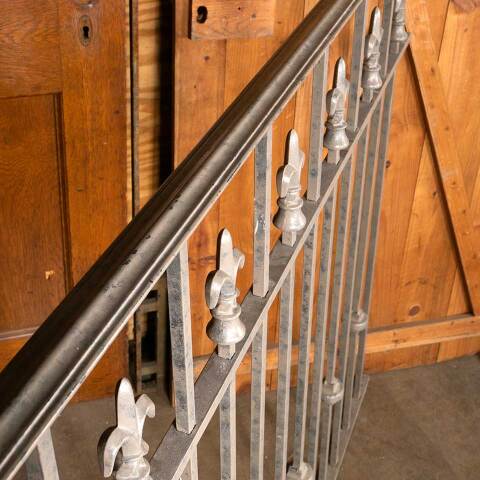 #49768 Salvaged Cast Aluminum Railing Section image 6