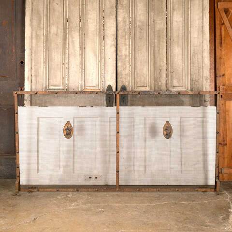 #49791 72x36 Large Antique Metal Fireplace Screen image 2