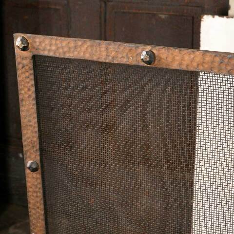 #49791 72x36 Large Antique Metal Fireplace Screen image 6