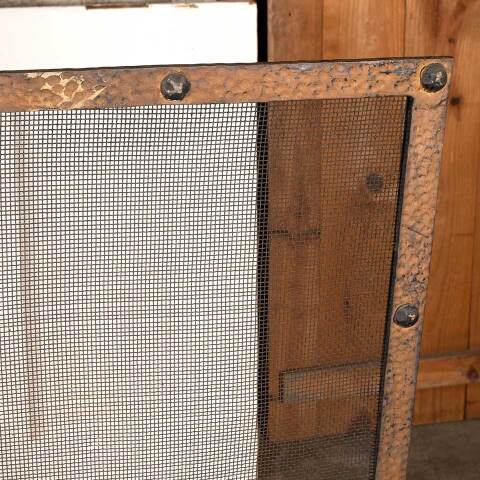 #49791 72x36 Large Antique Metal Fireplace Screen image 7