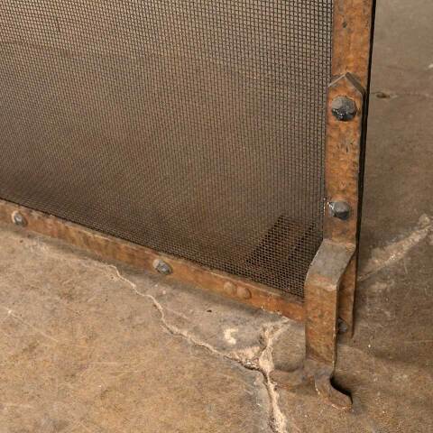 #49791 72x36 Large Antique Metal Fireplace Screen image 8