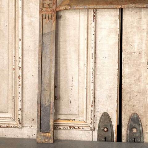 #49807 30x31 Antique Cast Iron Fireplace Surround image 3