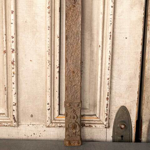 #49809 26x31 Antique Cast Iron Fireplace Surround image 3