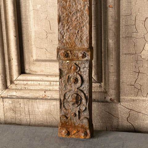 #49809 26x31 Antique Cast Iron Fireplace Surround image 7