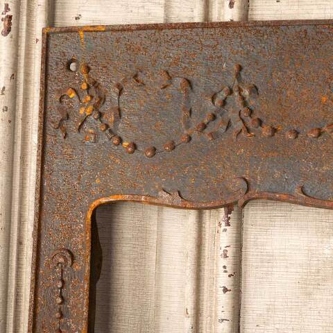 #49810 25x30 Antique Cast Iron Fireplace Surround image 2