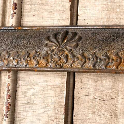 #49811 25x30 Antique Cast Iron Fireplace Surround image 4