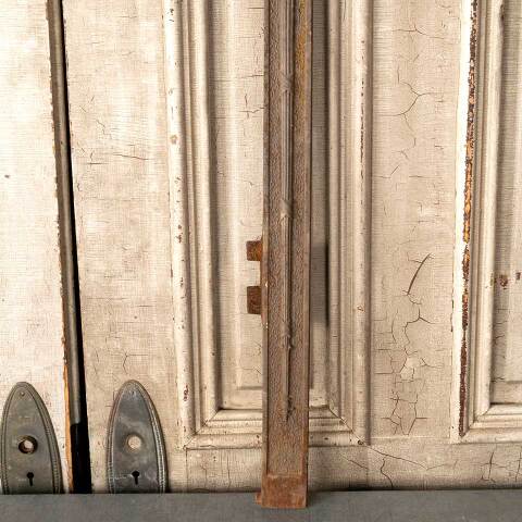 #49813 25x30 Antique Cast Iron Fireplace Surround image 6