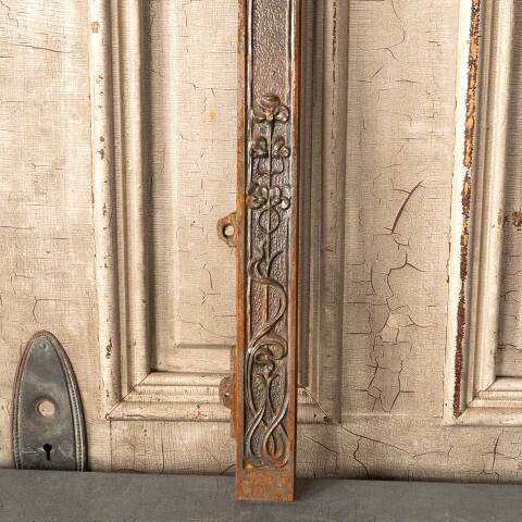 #49815 25x30 Antique Cast Iron Fireplace Surround image 5